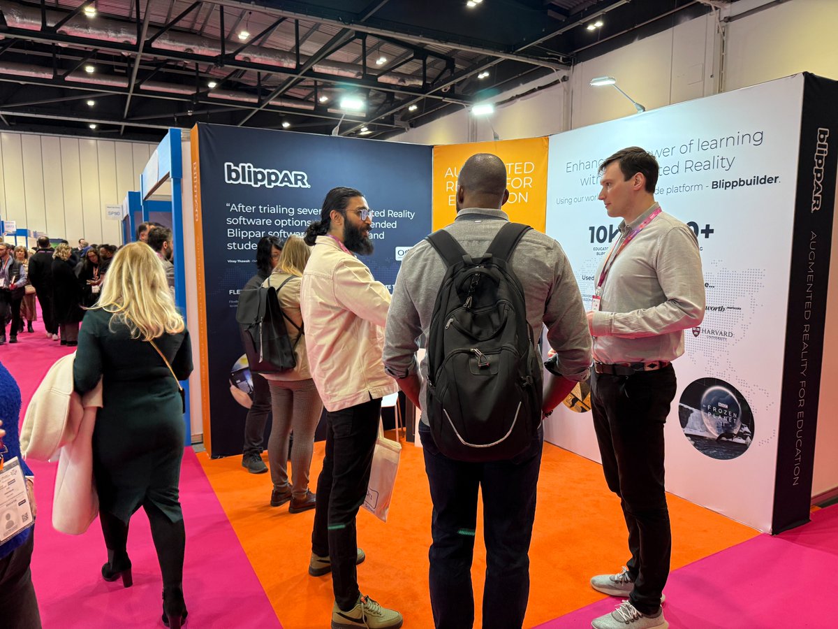 Day 2 at Bett 2025 is done! A huge thanks to the incredible educators who visited the <a href="/blippar/">Blippar</a> stand to explore how our no-code, Blippbuilder makes creating immersive AR learning experiences easy. 🚀 Visit us at Stand SN80 tomorrow to see how AR can transform education! #Bett2025