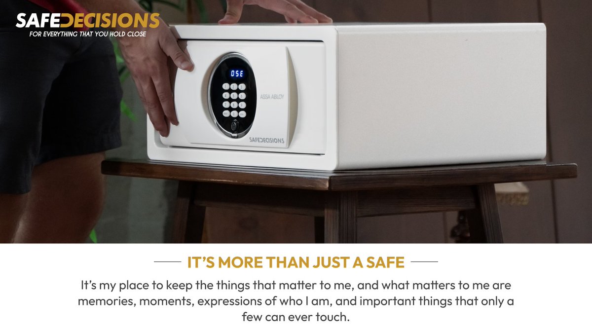 SafeDecisions's tweet image. It’s more than just a safe; it’s where you keep what matters most: memories, moments, and what defines you. SafeDecisions offers protection for the things that matter. Discover more at safedecisions.com/elsafe/

#SafeDecisions #SecureWhatMatters #MemoriesProtected