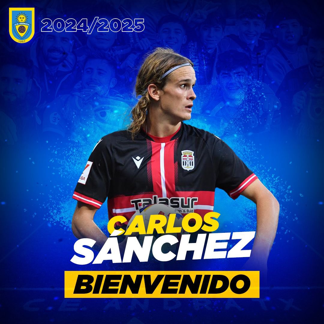 💙💛 CARLOS SÁNCHEZ TORNA!

Ens complau anunciar que Carlos Sánchez torna a vestir de blau!

Després d’un temps fora, el jugador mallorquí torna per reforçar l’equip i fer-nos gaudir com ell sap. ⚽️🔥

🔵 Sa Plana ja t’espera Carlos!
💛 #AnamAPerMés #CEA #VamosGallos