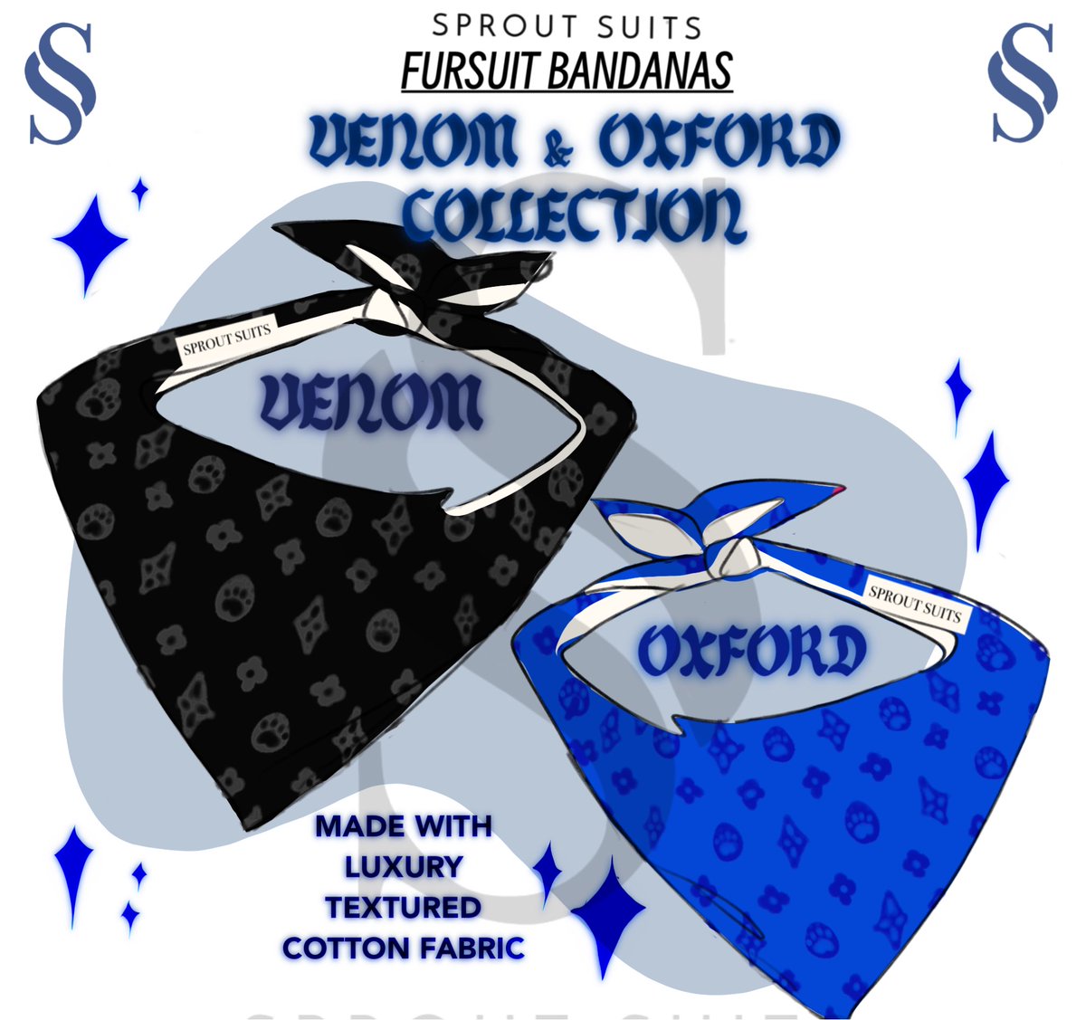 SproutSuits's tweet photo. New Fursuit Collars and bandanas coming in hot😈✨🖤
Samples being produced today 😊 https://t.co/B0TI6zkUzn