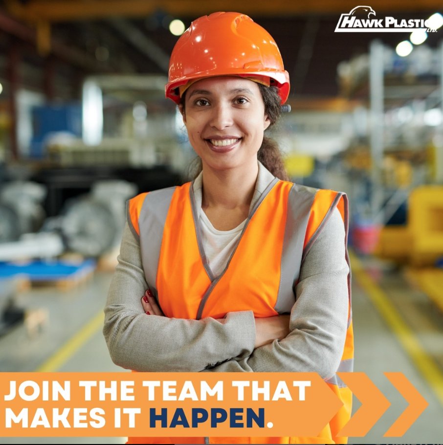 HawkPlastics's tweet photo. We're currently hiring:
- Process Technician
- Resin Material Handler
- Human Resources Coordinator

Visit our Indeed to apply!
Link - https://t.co/nWF6nu4NMx

#HawkPlastics #Hawk #PlasticsManufacturing #Hiring https://t.co/KVkaFJ6r8B