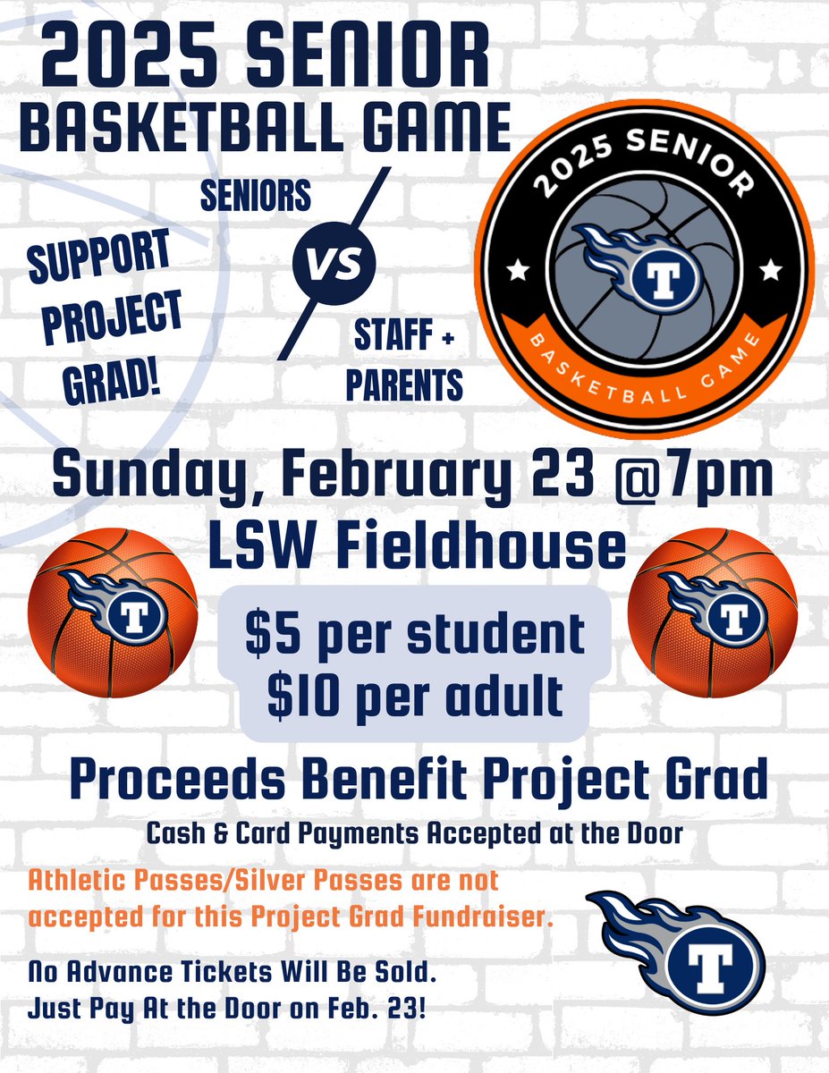 2025 Senior VS Staff/Parents game! We need parents and players!! 🏀