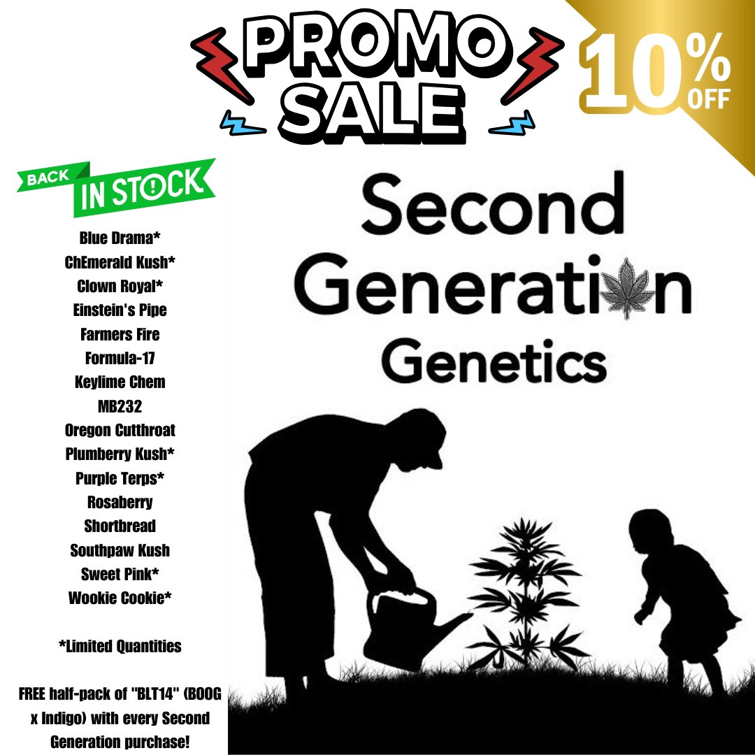 DCSeedExchange's tweet photo. 🚨 Second Generation Genetics RESTOCK ALERT! 🚨
We just scored a fresh drop of #secondgenerationgenetics, but they won’t last long! These highly sought-after genetics are in VERY limited supply.
To celebrate, we’re kicking things off with a DOUBLE DEAL:
💥 10% OFF all Second Generation Genetics packs! 💥
🎁 FREE half-pack of “BLT14” (BOOG x Indigo) with every Second Gen purchase! 🎁
Why Second Generation Genetics?
Premium Quality: Expect top-tier genetics and exceptional results.
Unique Strains: Discover rare and exciting varieties you won’t find anywhere else.
Collector’s Items: These packs are disappearing fast - grab them before they’re gone for good!
Don’t miss this chance to elevate your grow game with Second Generation Genetics!
Scan the QR code or hit the link in our bio to get started!