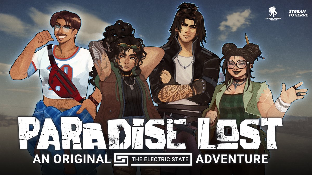 PARADISE LOST RETURNS!

By air and by road, the group travel back to the town of Pitstop to retrieve a heart. But threats old and new lour on the horizon. And they are closing in...

The inaugural season of our Electric State charity campaign resumes on Tuesday 28th, 12pm PT!