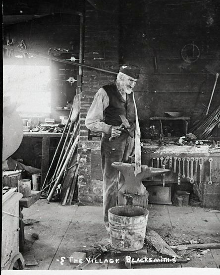 HCOC's tweet image. Jacob Ginter around 1900 who specialized in locks and keys with his #blacksmith shop located on the east corner of Main and First Street in #Chatfield, MN. #hcoc #historycenterofolmstedcounty
