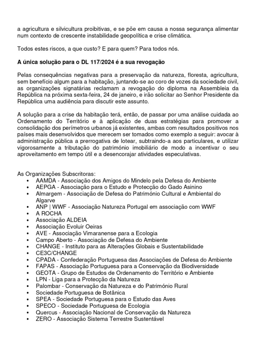 SpbotanicaL's tweet photo. #Comunicadodeimprensa de várias #ONGAs do qual a SPBotânica é subscritora:
#Leidossolos #Revogação
#conservaçãodanatureza #solos #RJIGT #REN #RAN
"Ambientalistas unem-se pela revogação da
alteração à política dos solos e pedem
audiência ao Presidente da República" https://t.co/Aq1EV0YNCY