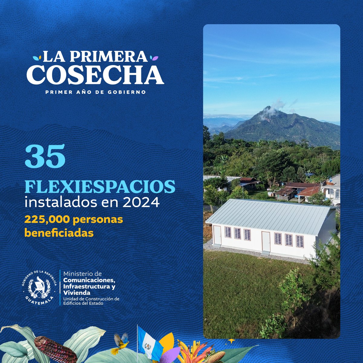 UCEE_CIV's tweet photo. ¡35 Flexiespacios instalados en 2024!

En colaboración con @MineducGT y @MinSaludGuate, beneficiando a comunidades. Con ellos, fortalecemos escuelas y centros de salud para mejorar la atención a miles de guatemaltecos.  #UCEE #CIV #Flexiespacios #LaPrimeraCosecha #Logros2024 https://t.co/HrQ55zfGjx