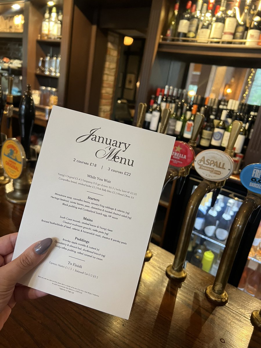 worplesdonhotel's tweet photo. We have your lunch plans sorted!! Pop-in for our January Set Menu and get 2 courses for £18 or 3 for £22 ✨

@youngspubs #jansetmenu #bestofbritish https://t.co/8epVm4Xc0k
