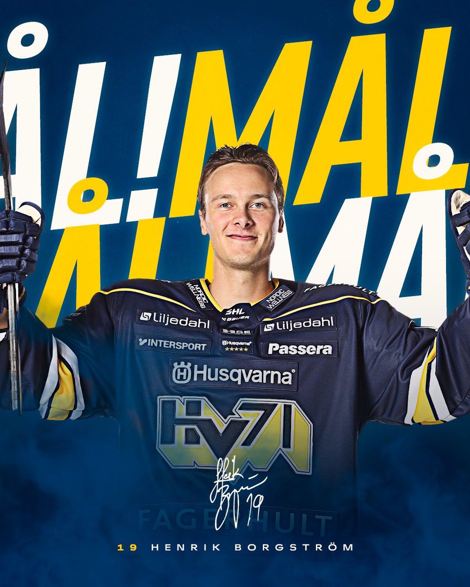 Måååååååååå!!! Henrik Borgström avgör! 

#HV71