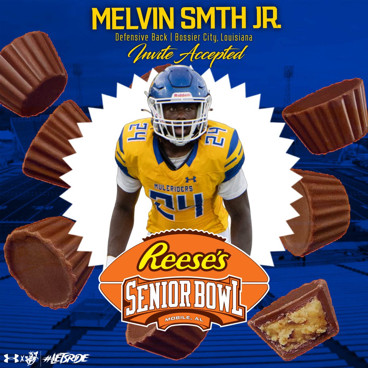 Mulerider Athletics (@muleridersports) on Twitter photo π΄πππππ π©ππππ
βΌοΈ
<a href="/melsmith24_/">Melvin Smith Jr</a> has accepted his invitation to the Reeseβs Senior BowlβΌοΈ
#GoMuleriders | #LetsRide | #theGAC π΄πππππ π©ππππ
βΌοΈ
<a href="/melsmith24_/">Melvin Smith Jr</a> has accepted his invitation to the Reeseβs Senior BowlβΌοΈ
#GoMuleriders | #LetsRide | #theGAC