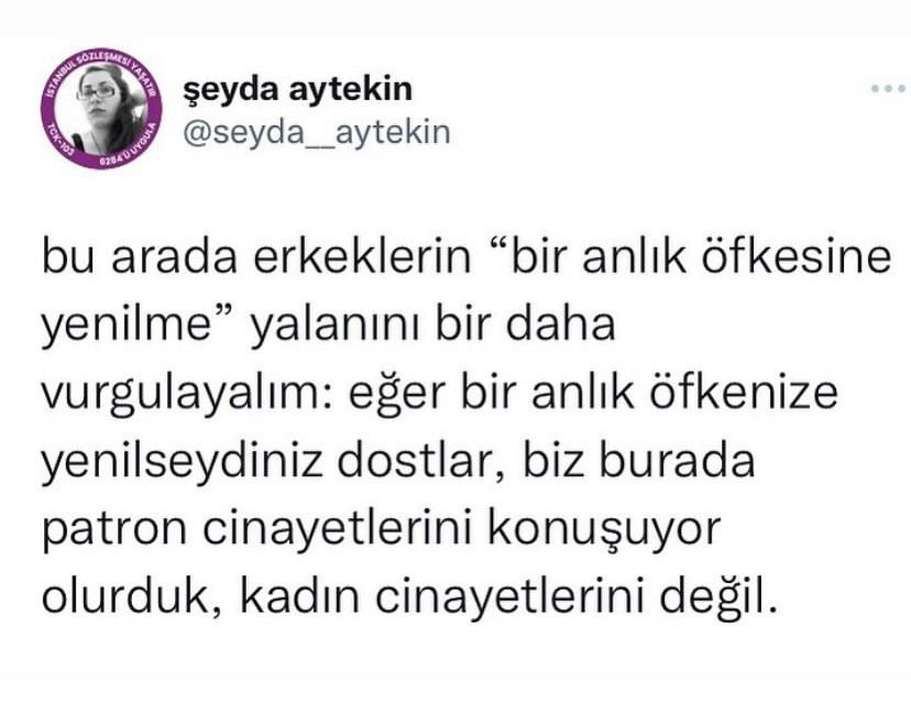 orjinalini bulamadim af buyur <a href="/seyda__aytekin/">şeyda aytekin</a> 
ama son 5 senenin en hancer gibi tweeti