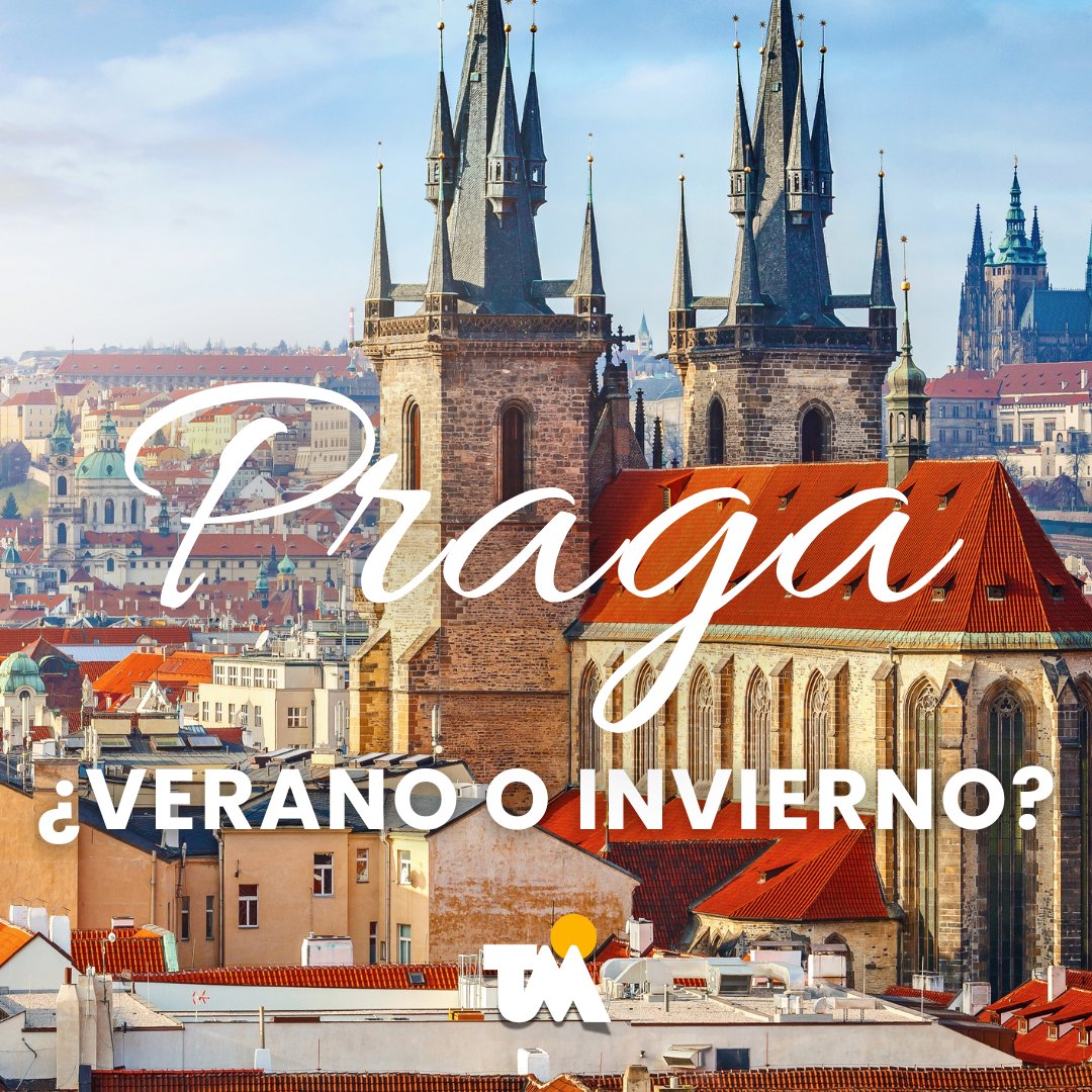 TurMundial's tweet photo. ¿Praga en verano o en invierno?
¿Con amigos o en familia?
¿Paquete armado o a tu tiempo?

Sea cual sea tu elección, Turismo Mundial te lleva desde 1957. 🌍

#Praga #TurismoMundial #SiempreTurismoMundial #Viajar #Cultura #Europa #turismo
#viaje #viajes #vacaciones https://t.co/Lu09EWAC8o