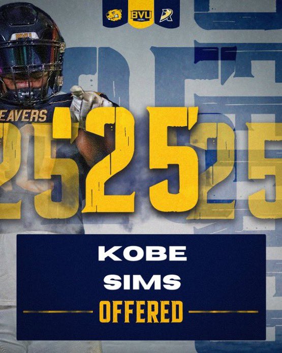 Kobe Sims 2025 (@officialkobe_30) on Twitter photo #AGTG After a great conversation with <a href="/CoachRethman/">Tom Rethman</a> I was blessed to receive a offer from <a href="/BVUFootball/">Beaver Football</a> <a href="/MathisGaius/">Gaius D. Mathis</a> <a href="/CHS_BobcatFB/">Childress Bobcat Football</a> <a href="/ReidWare58/">Reid Ware</a> <a href="/Marchen44/">On Da Marc Sports🏈</a> <a href="/RandallSweet5/">Randall Sweet</a> #BEAVERNATION #AGTG After a great conversation with <a href="/CoachRethman/">Tom Rethman</a> I was blessed to receive a offer from <a href="/BVUFootball/">Beaver Football</a> <a href="/MathisGaius/">Gaius D. Mathis</a> <a href="/CHS_BobcatFB/">Childress Bobcat Football</a> <a href="/ReidWare58/">Reid Ware</a> <a href="/Marchen44/">On Da Marc Sports🏈</a> <a href="/RandallSweet5/">Randall Sweet</a> #BEAVERNATION