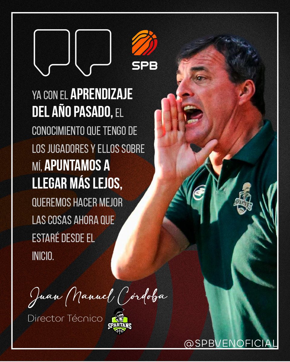 Vuelve a ponerse al frente del batallón 🫡⚔️🛡️

El argentino <a href="/elmanucordoba/">elmanucordoba</a> regresa como mandamás de las filas espartanas para su primera campaña completa y sus aspiraciones están por la nubes. 

Está decidido a ayudar a los capitalinos a trascender y optar por el máximo