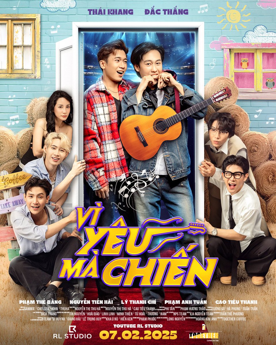 BLWorldzone's tweet photo. #FightForLove starring Thai Khang and Dac Thang under RL Studio will premiere on Feb 7.

A love story between two boys from complete different worlds Thang and Binh, who are opposite in personality and family background, yet share a deep passion for music.

📸 CTTO

#ViYeuMaChien https://t.co/AQ57OS2fb0