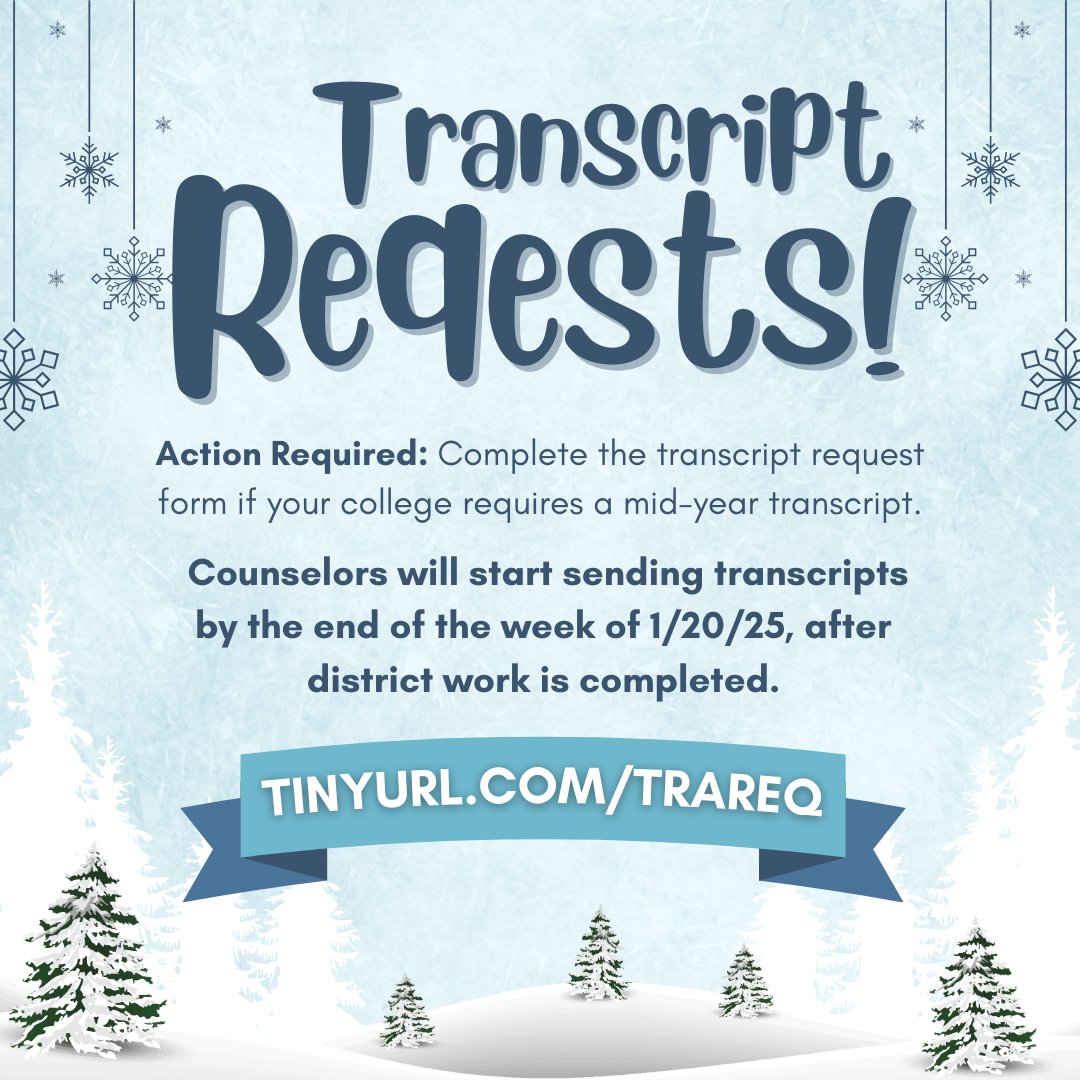 Mid Year Transcript Request: