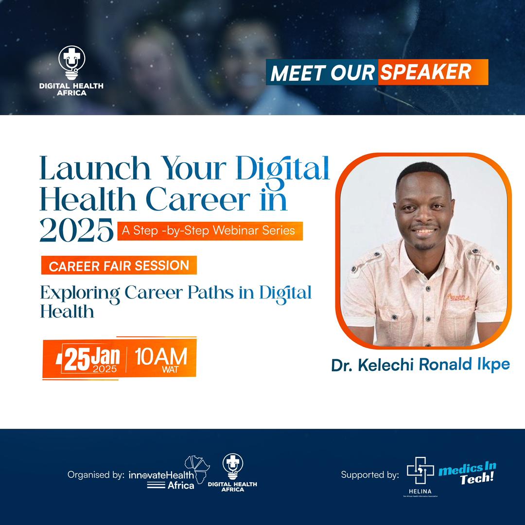 DIGIhealthAf's tweet photo. Join our Digital Health Career Fair 2025 !!

Don't miss the opportunity to explore specific career paths such as : 
AI in Healthcare 
Bioinformatics/ Genomics
Product Development
Health Data Analytics and many more 

Register here
https://t.co/e8x0RZnG8Y

25th Jan 2025
10am WAT https://t.co/F69KsARqng