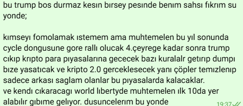 'Kimse konuşmuyorken analizini yapıp her fırsatta arkadaşlarıma ve çevreme bunu söylüyordum.

'' #Trump  #kripto  İLE İLGİLİ EMRİ İMZALADI. 

TRUMP KRİPTO İCRA EMİRLERİNİ İMZALIYOR.

TRUMP KRİPTO PARA ÇALIŞMA GRUBU OLUŞTURULMASI İÇİN EMİR İMZALADI.

TRUMP #ULUSAL #DİJİTAL #VARLIK