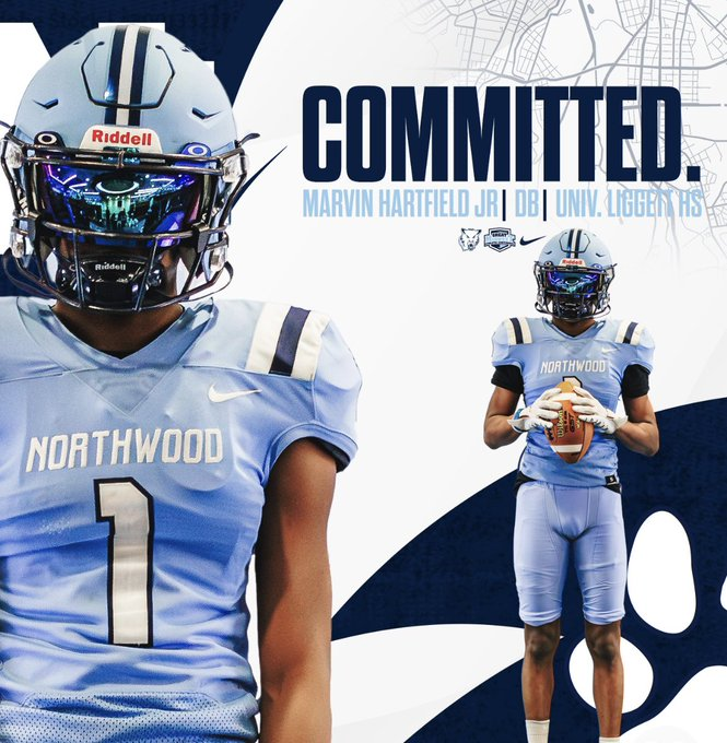 University Liggett 2025 WR/CB Marvin Hartfield Jr has committed to Northwood

football.thedzone.com/players/marvin…