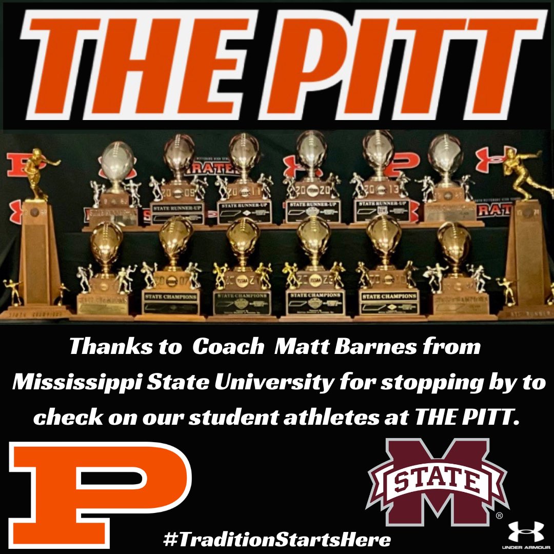 SPHSPIRATES's tweet photo. Mississippi State was in the house today. #ThePitt @QMccamey52 @JamoGriffith https://t.co/SNjLWJnXcB