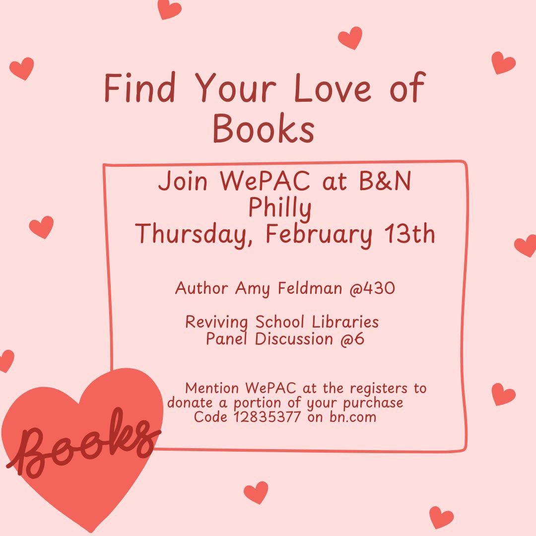 A_Goodwin90's tweet photo. I’m so excited to be part of this wonderful event. Mark your calendars and join us as we raise funds to stock SDP libraries and partake in a motivating discussion on reviving the heartbeat of schools through the library! @WePACReads @awakenlibrarian @amyefeldman @engagepennlib https://t.co/N3zxav4LjR