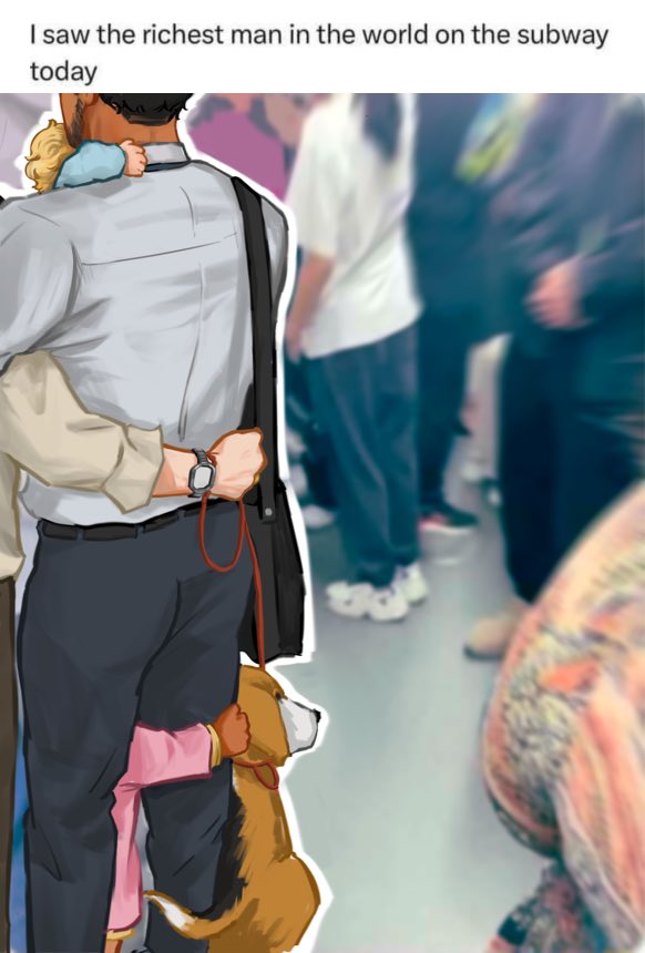 saw the richest man in the world on the subway today

#rwrb #rwrbmovie #RWRBfanart #firstprince