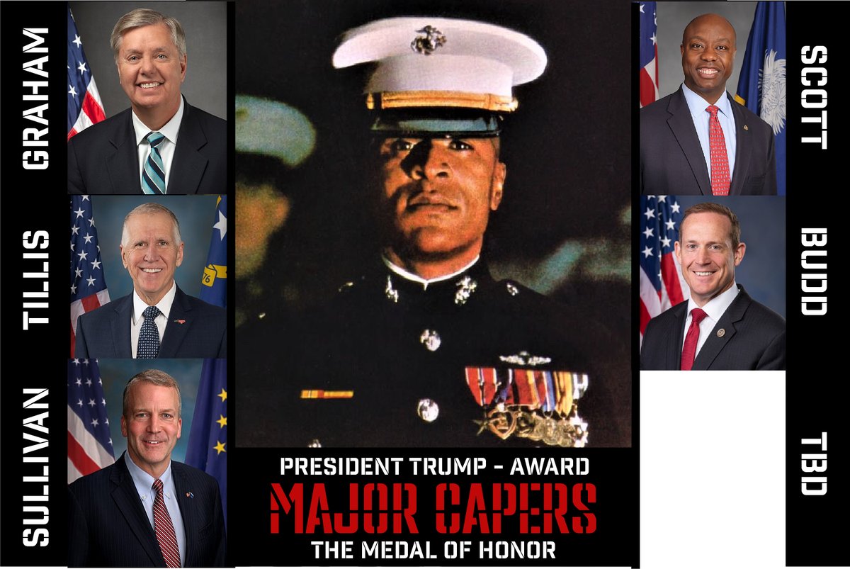 Five Senators have agreed to sign Congressman Norman's letter to President Trump, requesting he award Maj Capers the Medal of Honor.  Please reach out to your Senators and encourage them to sign on as well.