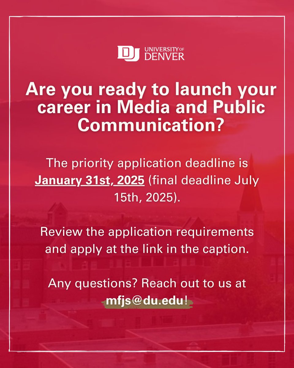 DU MFJS Department tweet media