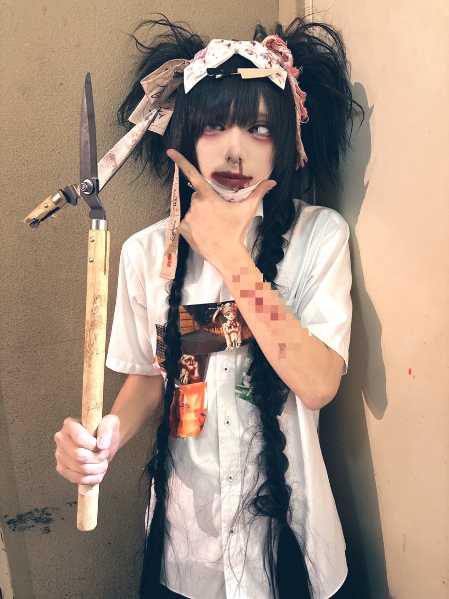 鮮血A子ちゃん ひろくん6枚 伐(まみれた)×Kōji(我楽多)×滅多刺しひろくん(鮮血A子ちゃん