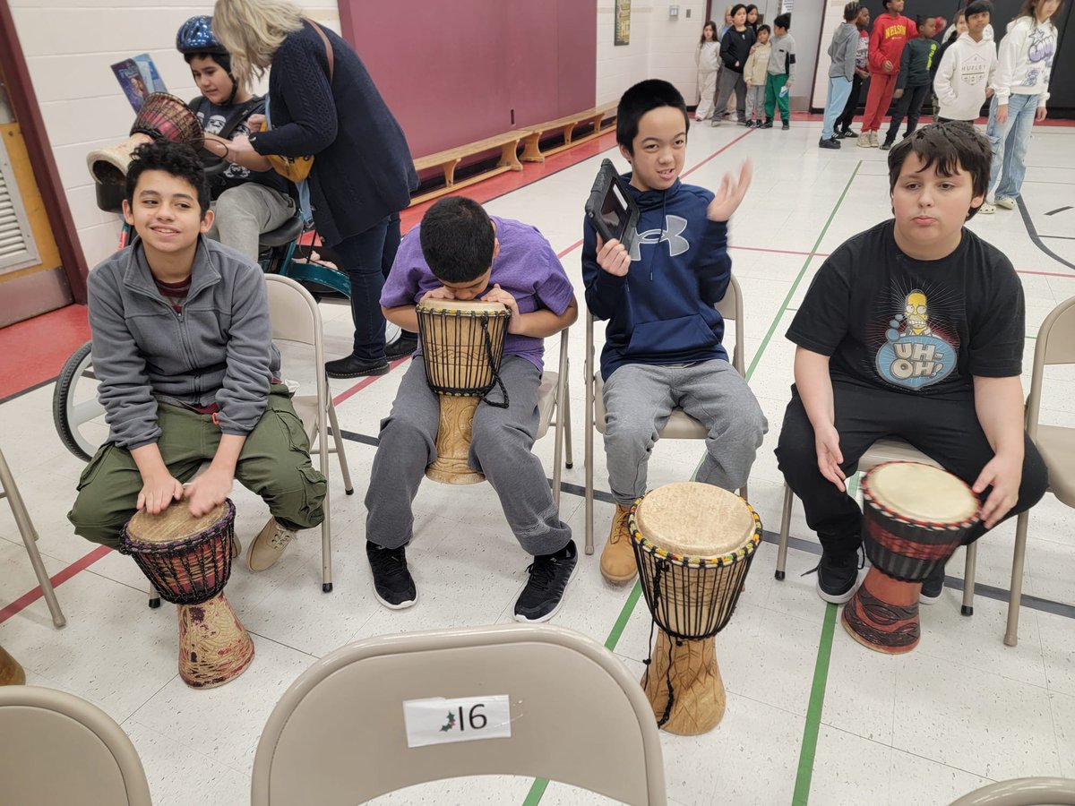 Today we participated in a drumming workshop.  The class had a great time! <a href="/CNEWM_DPCDSB/">St. John Henry Newman CES</a>