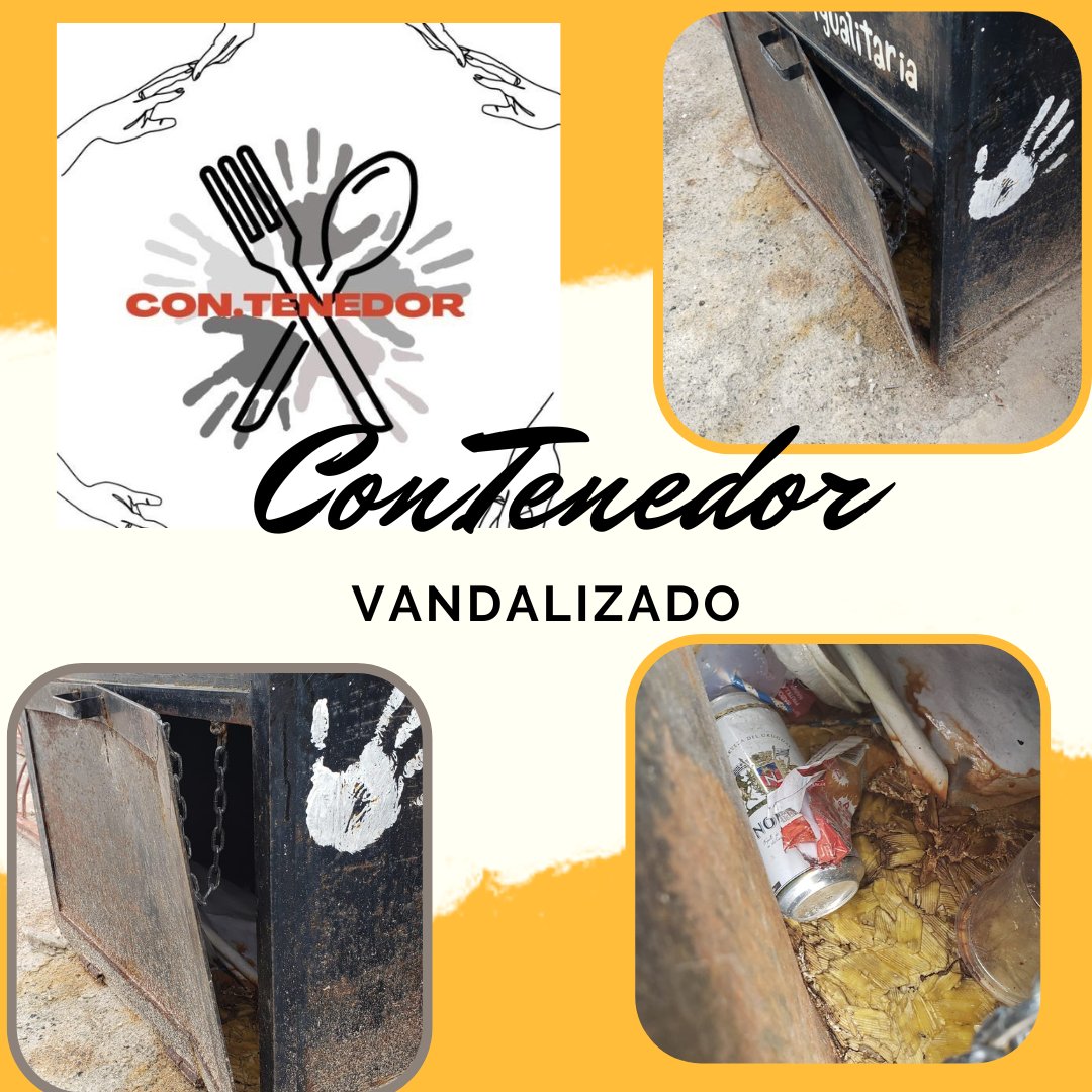 Comedor_Carmelo's tweet photo. #Lamentable Así encontramos el Con.Tenedor hoy en la ciudad de Carmelo. Es un lugar donde la gente de nuestra ciudad deposita alimentos no perecederos para ayudarnos con el armando de canastas para las familias más necesitadas. Estamos muy tristes. #Carmelo #Colonia #Uruguay https://t.co/5iFub0GBGo