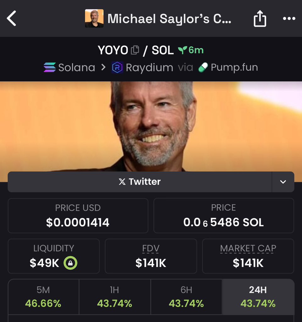 Watch your entry on $YOYO
     CA: 5CPHSw71qqpCTDXktjh1Q36o9PePyYQHgKKswoqZpump