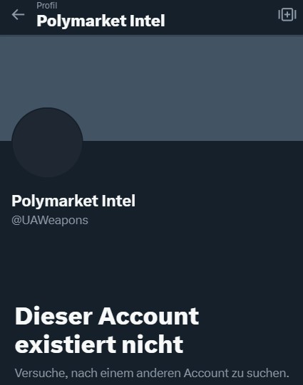 Please be aware: The Ukraine Weapons Tracker account (<a href="/UAWeapons/">UAWeapons</a>) has either been hacked or sold. Please do not fall for any scams and be cautious. Apparently it's now <a href="/PolymarketIntel/">Polymarket Intel</a>...