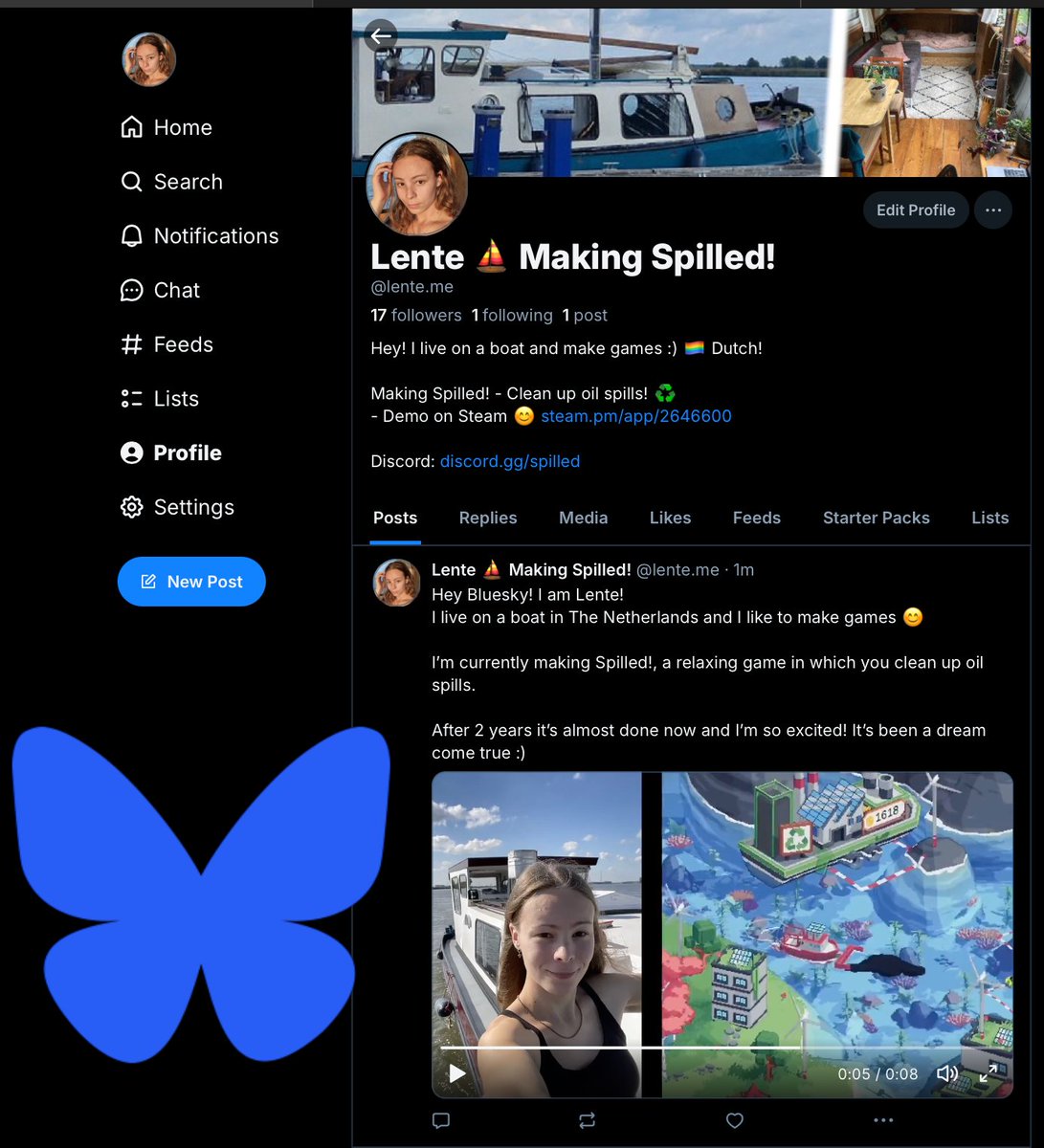 Lente ⛵ dev on a boat tweet media