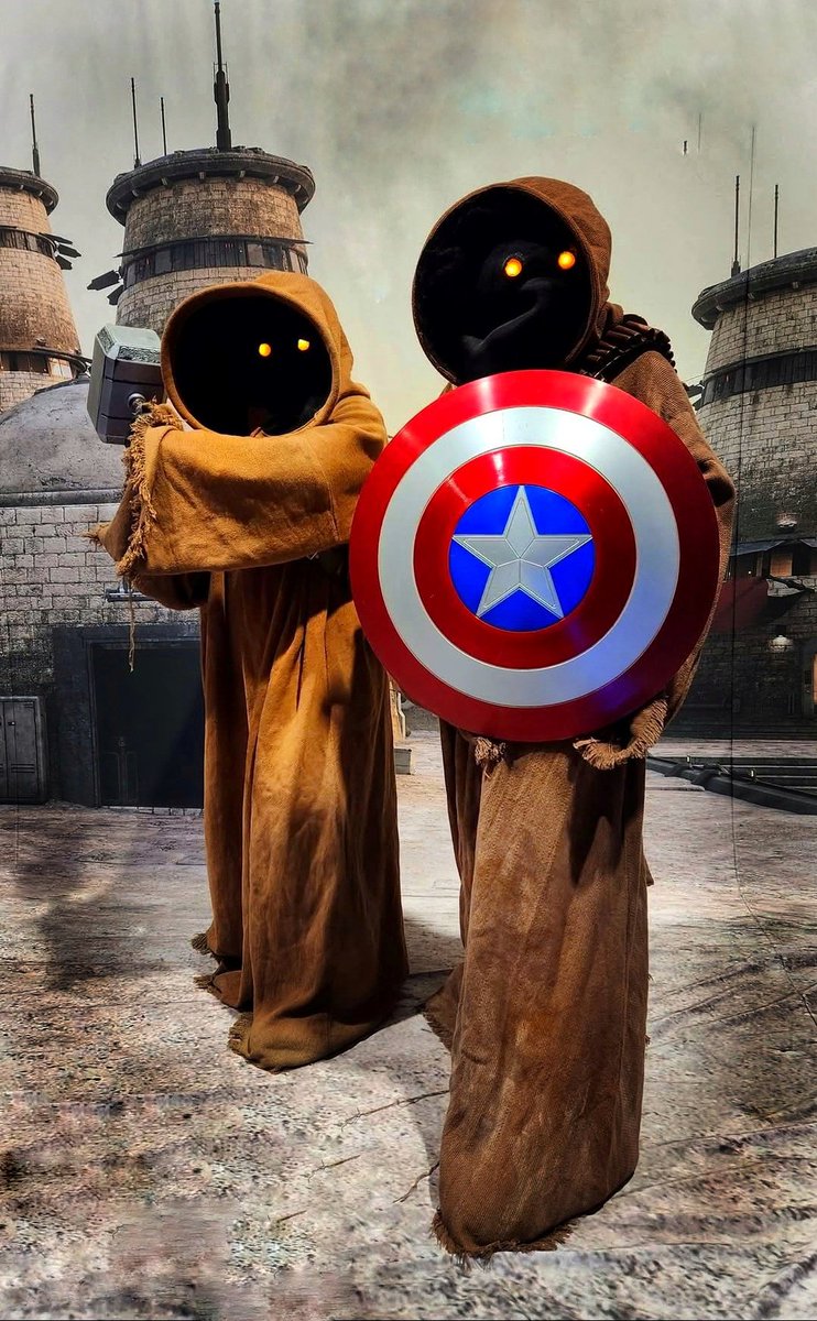 Translated from Jawaese.... "Avengers disassemble!"

Our superhero Jawas always shout this every time they steal a droid for parts. Most folks think they're yelling, "Utinni!", but now you know. 
Photo credit: <a href="/troopermurphy/">Trooper Murphy</a>

 #rebellegionireland #RebelLegionIrelandBase #jawa