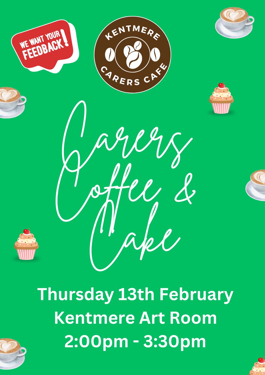 Gemma Wright (@gemmafarrahw) on Twitter photo <a href="/KentmereWard/">Kentmere Ward</a> Carers Cafè re-boost has been booked 🙌🏽 We will even have some home baked goods from our lovely Chaplain Amy 🥰 Come along to ask us any questions and help us improve our service✨ <a href="/pauljebb1/">Prof Paul 💙RN MA OStJ Prof of Practice</a> <a href="/ClareBensonMH/">Clare Benson</a> <a href="/WeAreLSCFT/">Lancashire & South Cumbria NHS Foundation Trust</a> <a href="/LesleyP222/">Lesley Whittaker</a> <a href="/GoalsOlivers/">OliversLifeGoals</a> <a href="/ChrisOliverNHS/">Chris Oliver</a> <a href="/KentmereWard/">Kentmere Ward</a> Carers Cafè re-boost has been booked 🙌🏽 We will even have some home baked goods from our lovely Chaplain Amy 🥰 Come along to ask us any questions and help us improve our service✨ <a href="/pauljebb1/">Prof Paul 💙RN MA OStJ Prof of Practice</a> <a href="/ClareBensonMH/">Clare Benson</a> <a href="/WeAreLSCFT/">Lancashire & South Cumbria NHS Foundation Trust</a> <a href="/LesleyP222/">Lesley Whittaker</a> <a href="/GoalsOlivers/">OliversLifeGoals</a> <a href="/ChrisOliverNHS/">Chris Oliver</a>