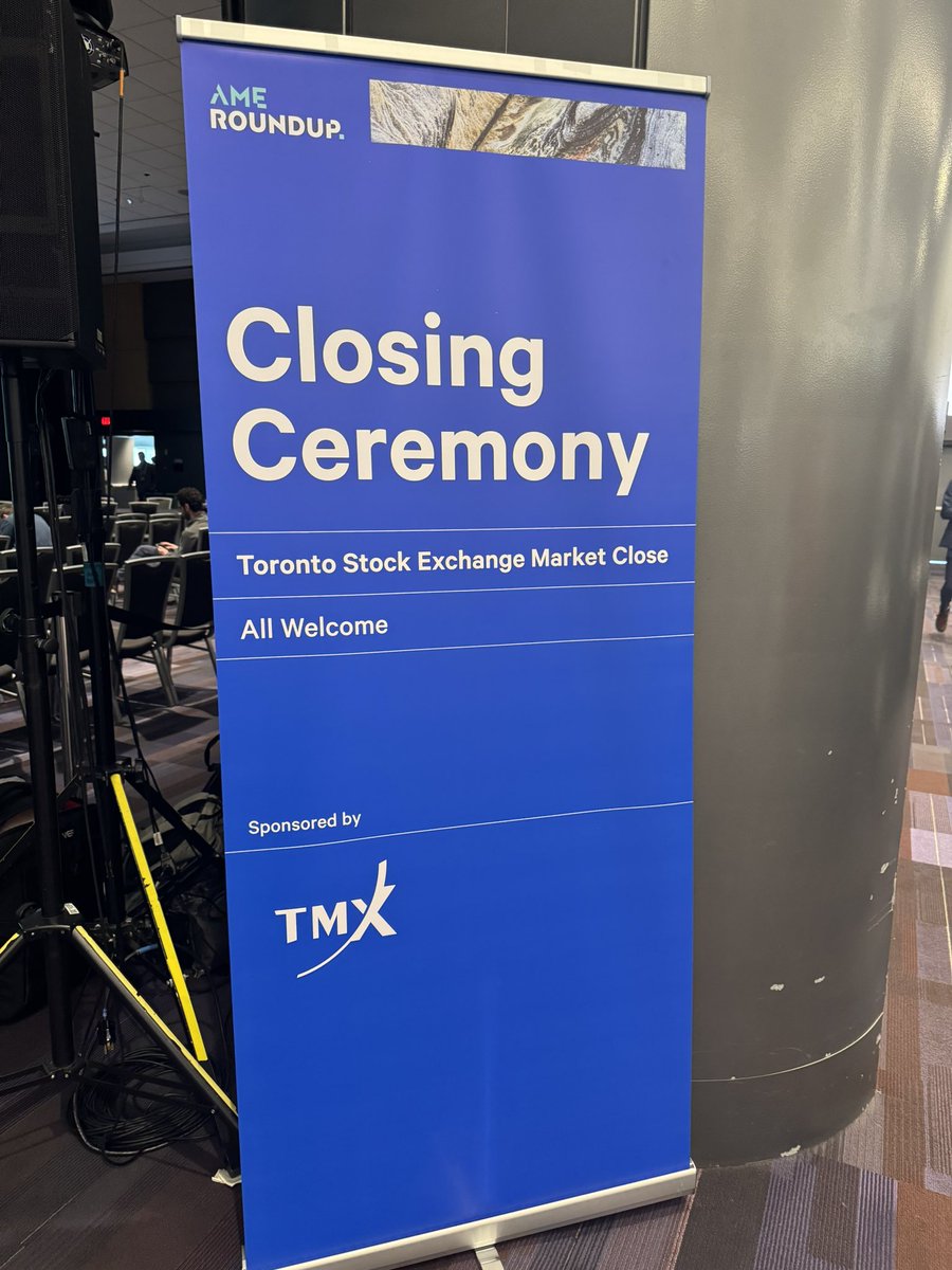 AME Roundup (@ameroundup) on Twitter photo Don’t miss the TSX Market Close in Ballroom C for final reflections on #AMERoundup2025. Let’s wrap up with a great finale. If you are not at AME Roundup, tune into <a href="/BNNBloomberg/">BNN Bloomberg</a> to watch it live. Sponsored by <a href="/TMXGroup/">TMX Group</a>. <a href="/tsx_tsxv/">Canada's Markets</a> Don’t miss the TSX Market Close in Ballroom C for final reflections on #AMERoundup2025. Let’s wrap up with a great finale. If you are not at AME Roundup, tune into <a href="/BNNBloomberg/">BNN Bloomberg</a> to watch it live. Sponsored by <a href="/TMXGroup/">TMX Group</a>. <a href="/tsx_tsxv/">Canada's Markets</a>