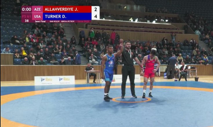 -Devan Turner into the finals of the Dan Kolov tournament at 61kg!

Results:
-Quarters: WIN: 5-2 over Denis Naim, BUL
-Semis: WIN: 4-2 over Jeyhun Allahverdiyev, AZE
-Finals opponent: Daton Fix, USA

-The finals will take place tomorrow around 11am EST.