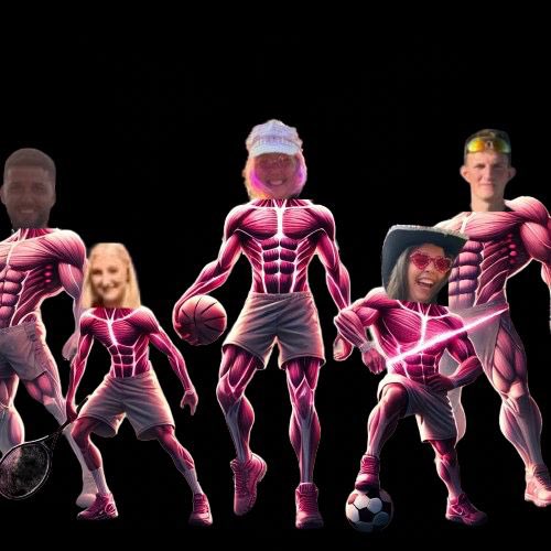 Introducing The Pink Titans🩷 

David, Megan, Lauren , Calum &amp; Kenzi 
#StrathSportEd2025