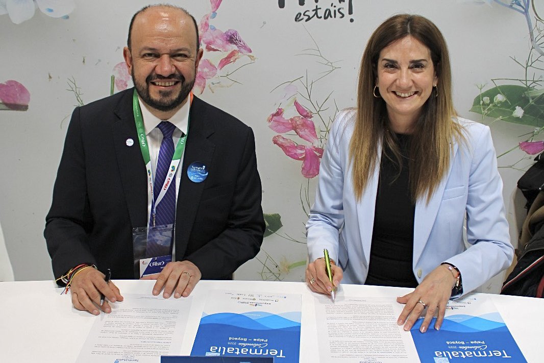 #TermataliaColombia2025 💧

🙌🏻Nuestro alcalde, <a href="/grcamachob/">Germán R Camacho</a> anuncia con orgullo en FITUR que Paipa será sede de Termatalia 2025, la feria internacional de turismo termal, salud y bienestar más importante en el mundo. 🌍