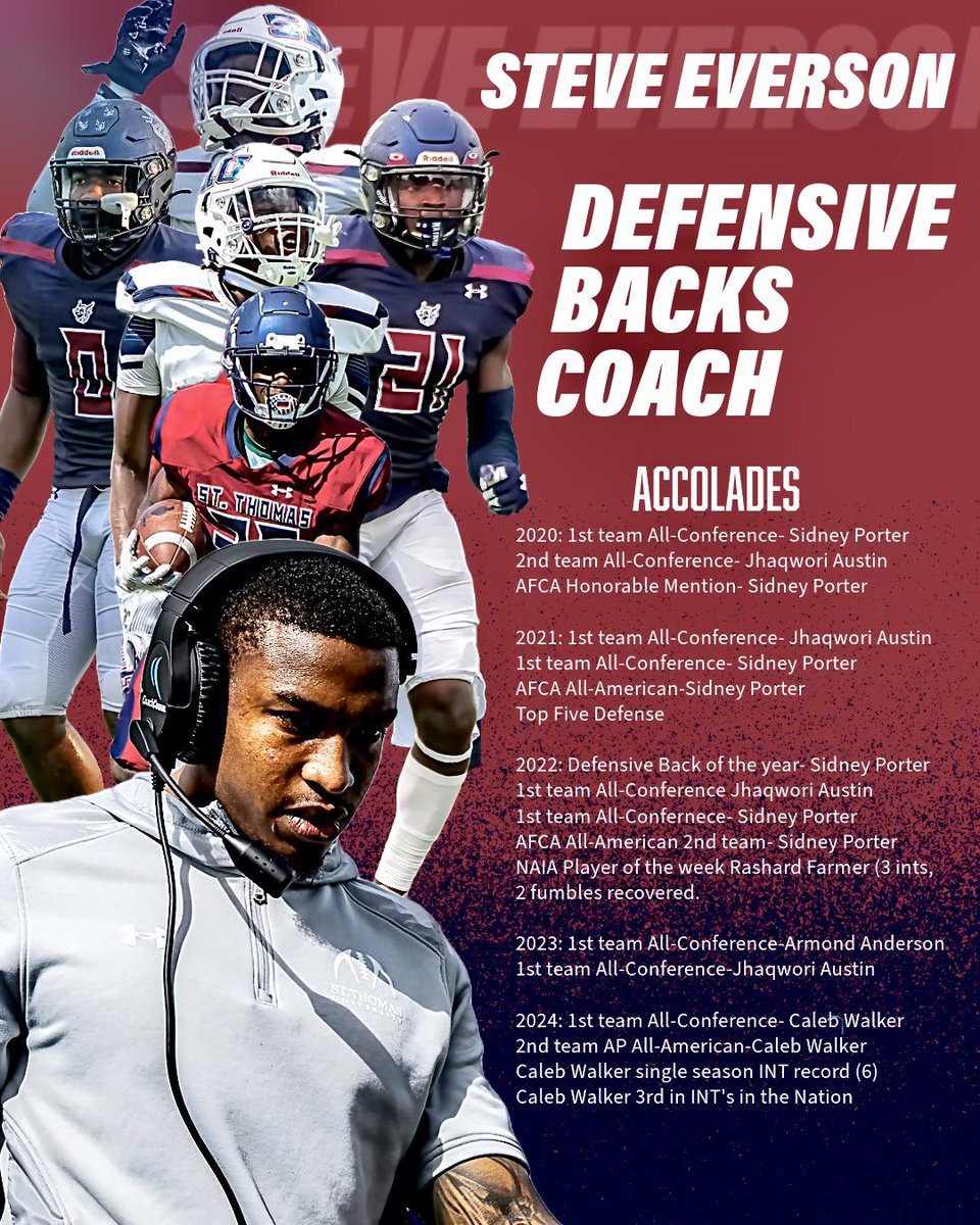 Steven Everson (@coacheverson_) on Twitter photo Ain’t much to say come bring your talents to <a href="/STU_Football/">STU Football</a> and I will get you right 🔥🏈. Thankful to be around a great group of guys that’s willing to take their talents to the next level. Year 7 loading…… Ain’t much to say come bring your talents to <a href="/STU_Football/">STU Football</a> and I will get you right 🔥🏈. Thankful to be around a great group of guys that’s willing to take their talents to the next level. Year 7 loading……
