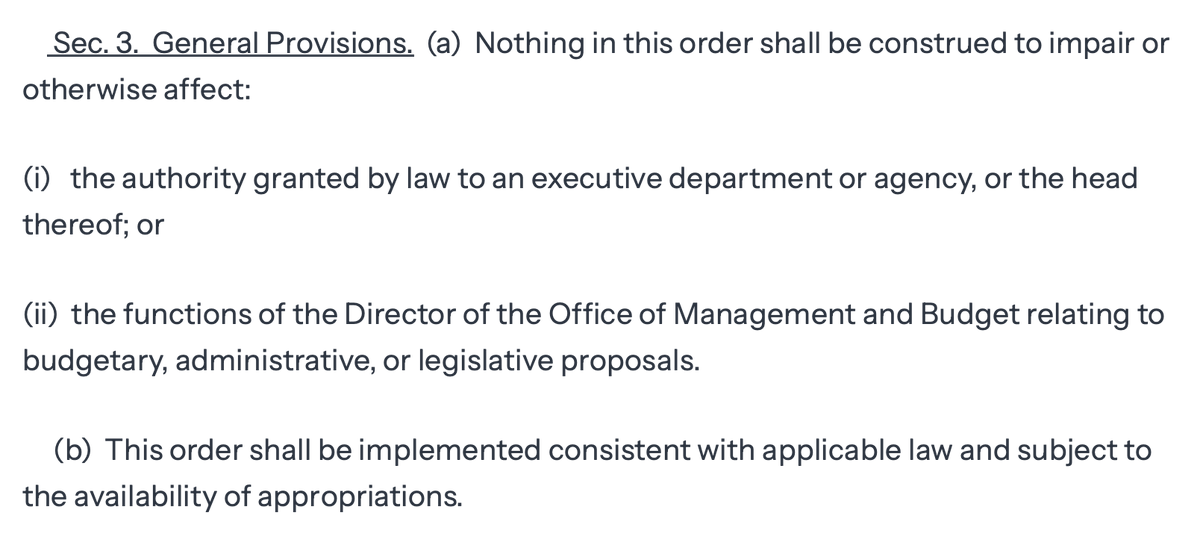MarkJHerman's tweet image. This wording in Sec. 3 makes it so the CIA can still redact anything they want. The CIA has the "authority granted by law" to redact to protect anything they deem to be necessary for national security. 
Trump can literally request a copy of any unredacted classified document, and…