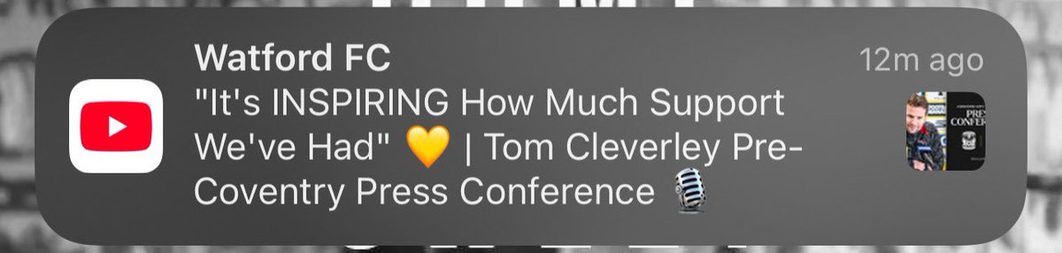 HJClarke95's tweet photo. I want to believe it
I really do
I really really do
But the fact they even refer to “match against Coventry City” does not reassure the fans for after the game… when a work permit is finalised.
We are with you Tom. In full voice Saturday
#WatfordFC #SupportoTom #BackTom https://t.co/kXJTkvBHgl