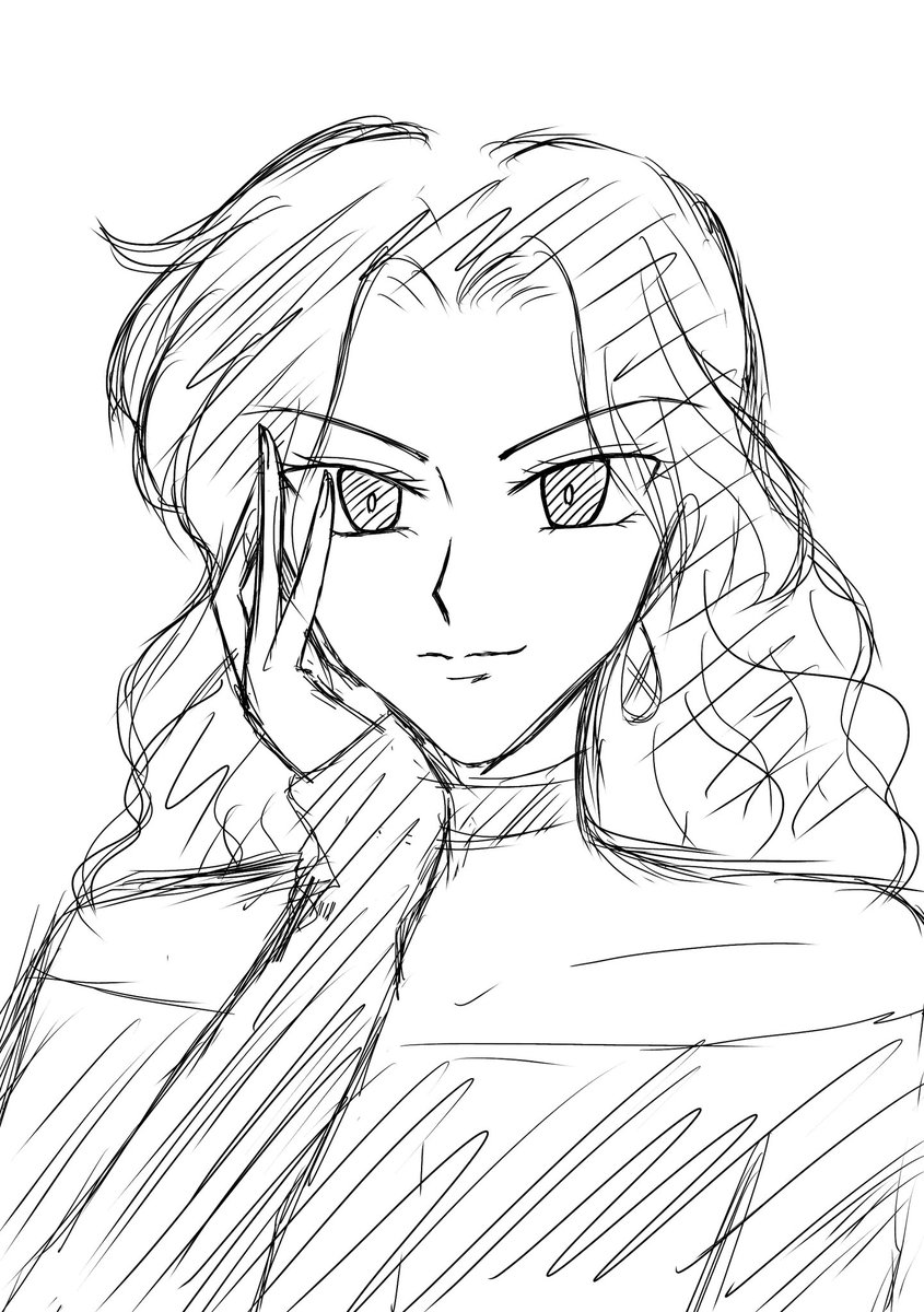 komekko1109's tweet photo. そしてこれは気分転換に違う絵を描こうと思ったのに結局ベリル様になってしまったヤツ😂

(描き方はいつも通りのつもりだけど…絶賛バランスとかうまく描けない期間中) https://t.co/2otrnygaMT