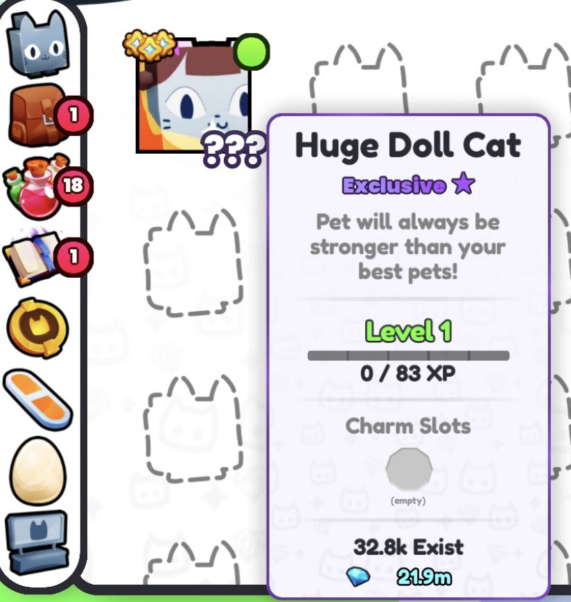Pet Simulator 99 - x1 Huge Doll Cat Giveaway!

To enter:       
1. Follow <a href="/x_shizmjr/">Shizmjr</a>
2. Like &amp; Retweet           
3. Comment your user                    

🎉Winners will be announced in 2 Day’s
 #PS99 #PetSimulator99 #PetSim99Giveaway