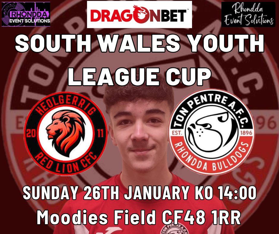 TonPentreFC's tweet photo. This Weekend ⚽️

Saturday: The seniors hit the road to face Porthcawl Town in the South Wales Alliance Premier. Kick-off is at 2 PM.

Sunday: The Young Bulldogs gear up for an away clash against Heolgerrig Red Lion Youth in the South Wales Youth League Cup!

#WeAreBulldogs🔴⚪️ https://t.co/uK9Zeb4toK