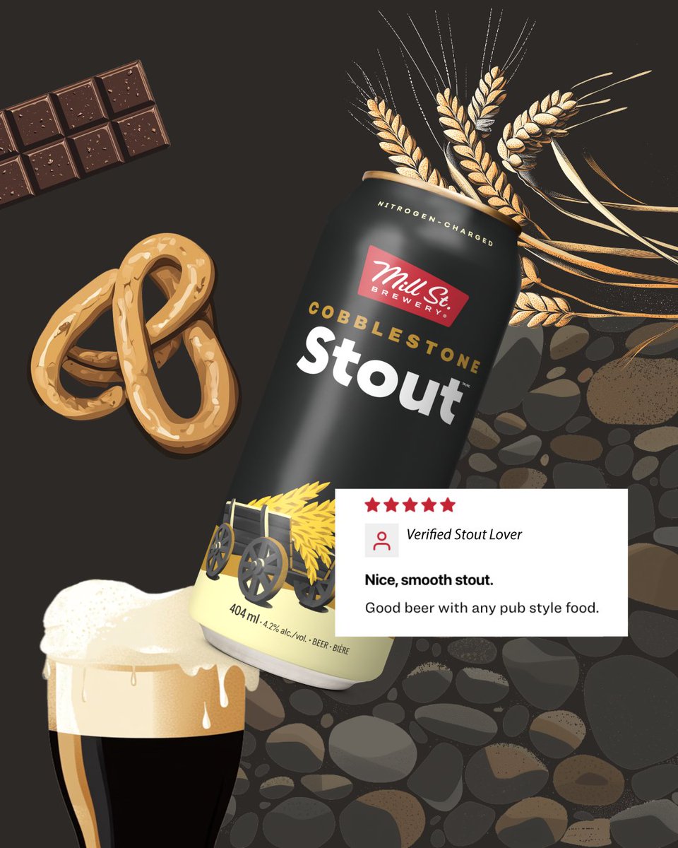 Winter season = stout season… 5 stars for Cobblestone Stout, indeed.