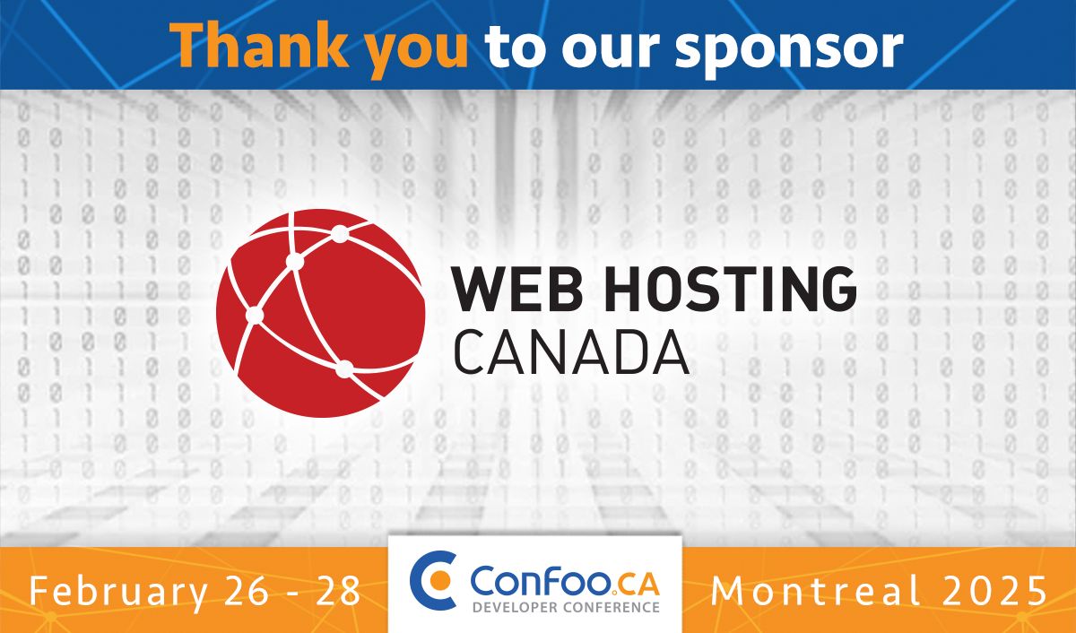We are proud to count @webhostcanada among our sponsors for ConFoo 2025. buff.ly/44TQUek