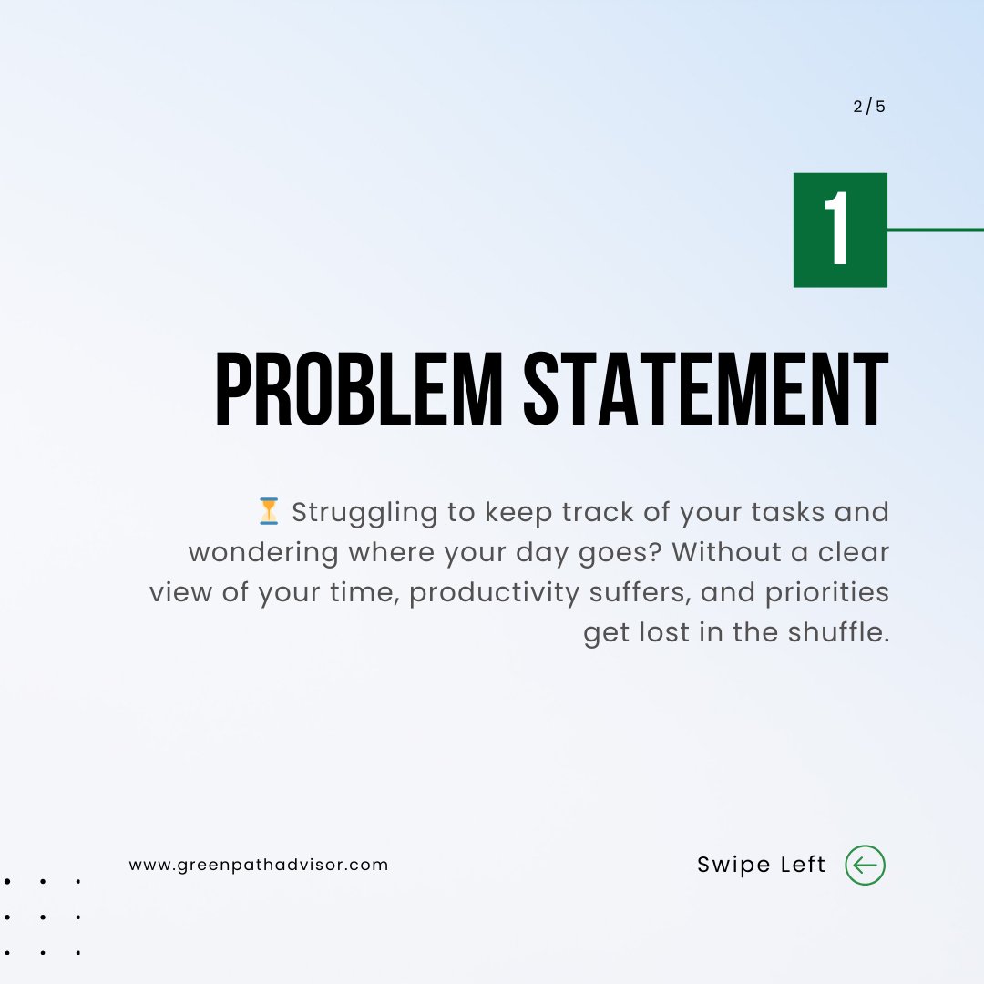 GreenpathVA's tweet image. ⏰ &quot;Time is your most valuable asset! Are you using it wisely? Discover how tools like Toggl or Clockify can transform your productivity. Track, manage, and prioritize your day like a pro!&quot;

greenpathadvisor.com

#WorkSmartNotHard #TimeManagementTools #GreenpathAdvisors