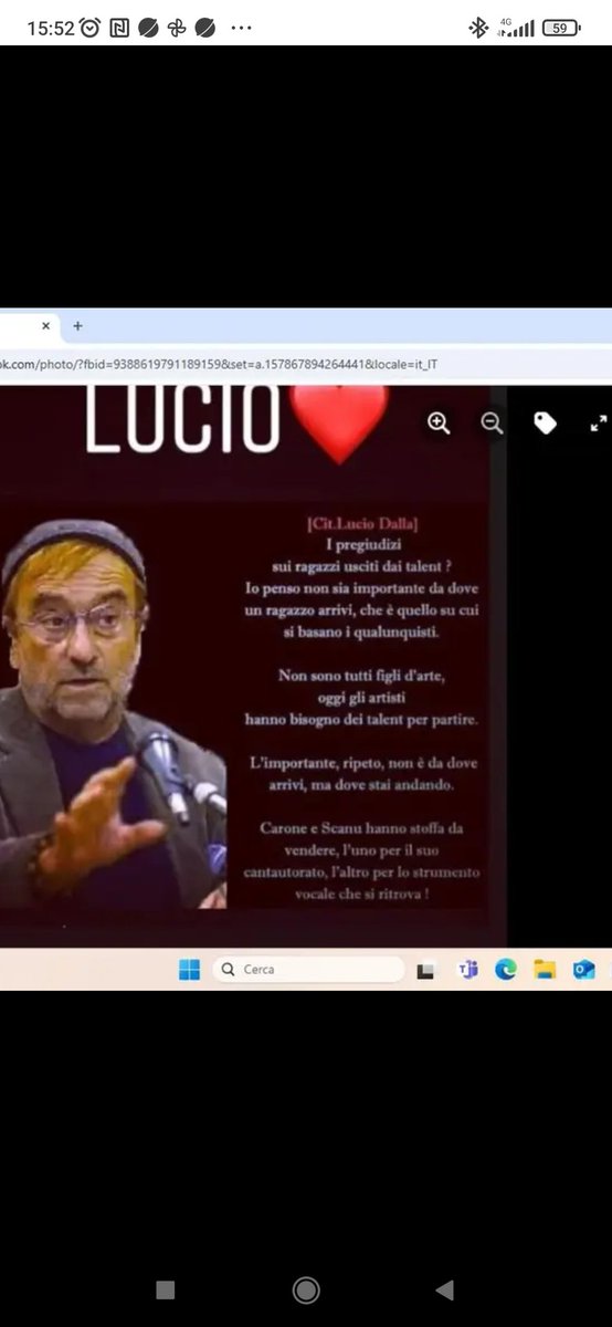 Il grande Lucio diceva di te
#valerioscanu 💖 
#TeamScanu
#OraOMaiPiu